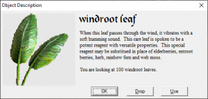 Windroot leaf